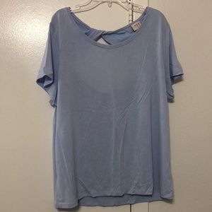 Sky Blue Open Back Tee